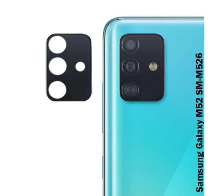 BeCover Скло захисне BeCover for camera Samsung Galaxy M52 SM-M526 Black (707030) (707030)