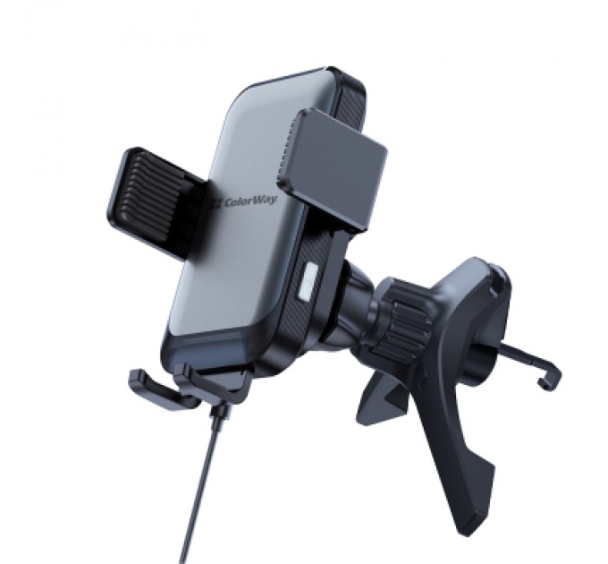 ColorWay Універсальний автотримач ColorWay AutoSense Car Wireless Charger 2 (Dashboard+Air Vent) 15W (CW-CHAW040Q-BK)