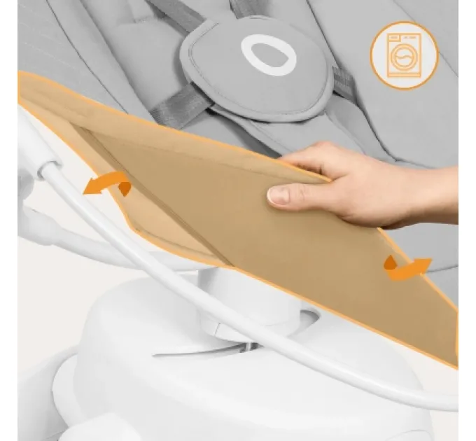 Lionelo Крісло-гойдалка Lionelo Iris Grey concrete (LO-IRIS GREY CONCRETE)