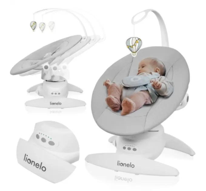 Lionelo Крісло-гойдалка Lionelo Iris Grey concrete (LO-IRIS GREY CONCRETE)