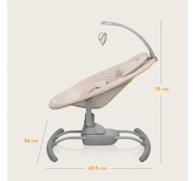 Lionelo Крісло-гойдалка Lionelo Rio Beige latte (LO-RIO BEIGE LATTE)