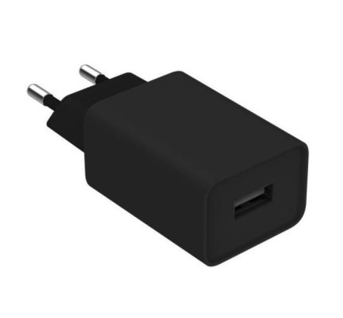 ColorWay Зарядний пристрій ColorWay 1USB AUTO ID 2A (10W) black + cable Lightning (CW-CHS012CL-BK)