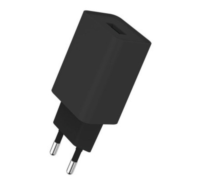 ColorWay Зарядний пристрій ColorWay 1USB AUTO ID 2A (10W) black + cable Lightning (CW-CHS012CL-BK)