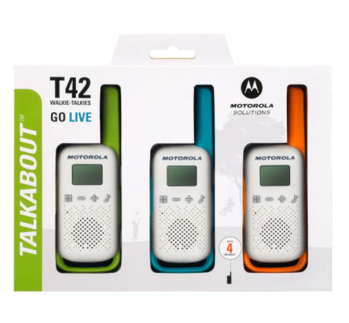 Motorola Портативна рація Motorola TALKABOUT T42 Triple Pack (B4P00811MDKMAW)