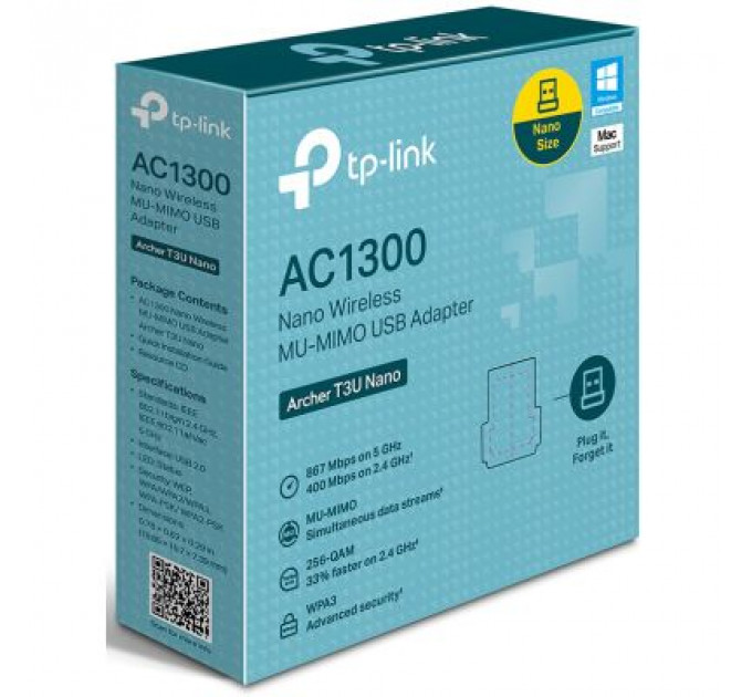 Мережева карта Wi-Fi TP-Link ARCHER-T3U-NANO
