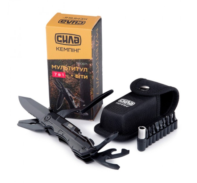 СИЛА Мультитул СИЛА 7 в 1 + біти (960871)