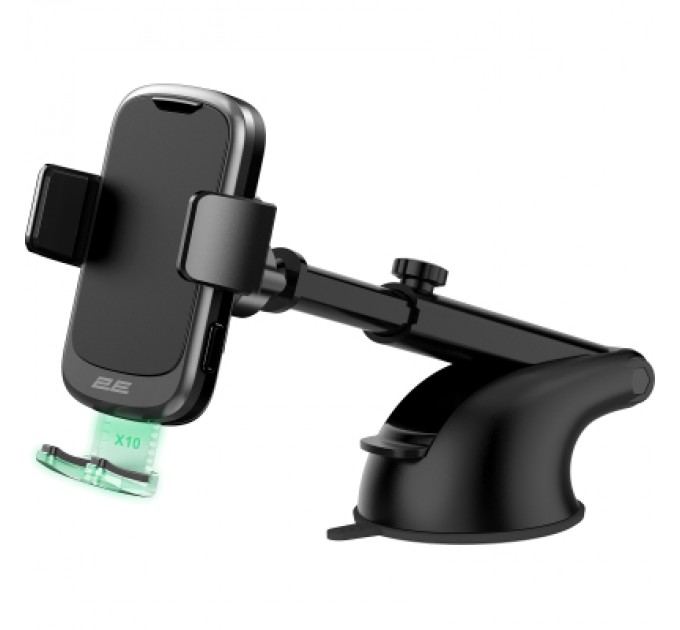 2E Універсальний автотримач 2E 4.7-7", Wireless Qi 15W, USB-A/QC/3.0/30W, USB-С/PD/30W (2E-WCQ01-10)
