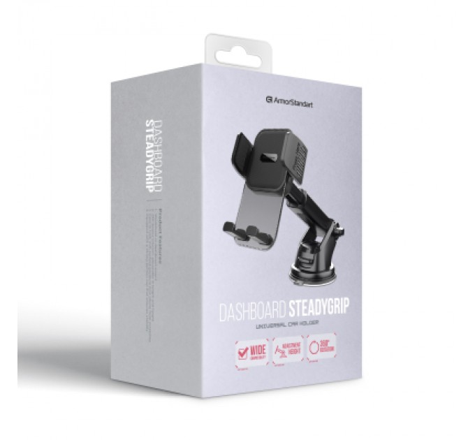 Armorstandart Універсальний автотримач Armorstandart SteadyGrip Dashboard Black (ARM85339)