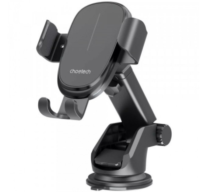Choetech Універсальний автотримач Choetech Gravity Car Wireless 15W Charger 4.7-7.2" Black (T203-F-ACBK)