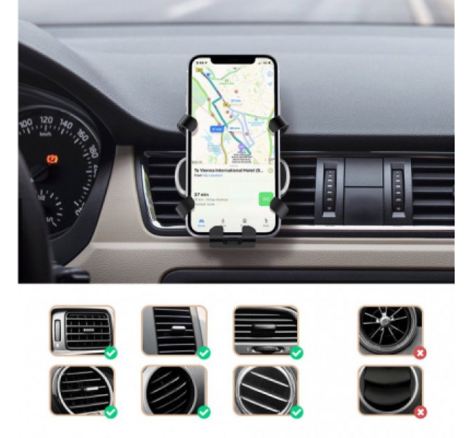 Ugreen Універсальний автотримач Ugreen LP228 4.7-7.2" (80871)