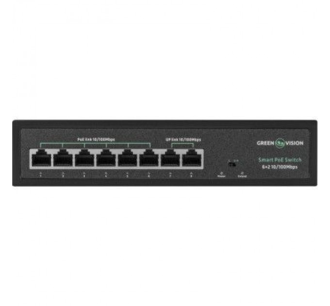 Greenvision Комутатор мережевий Greenvision GV-015-D-06+2P