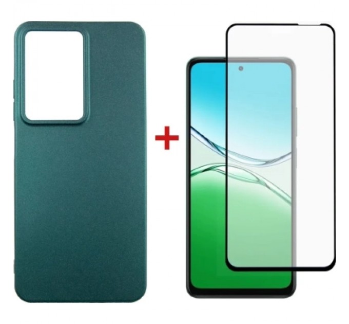 Dengos Чохол до мобільного телефона Dengos Oppo A5 4G Case Soft + Glass (Green) (DG-KM-154)