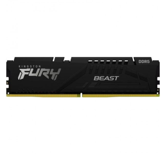 Kingston Fury (ex.HyperX) Модуль пам'яті для комп'ютера DDR5 64GB (2x32GB) 5600 MHz Fury Beast Black Kingston Fury (ex.HyperX) (KF556C36BBE2K2-64)