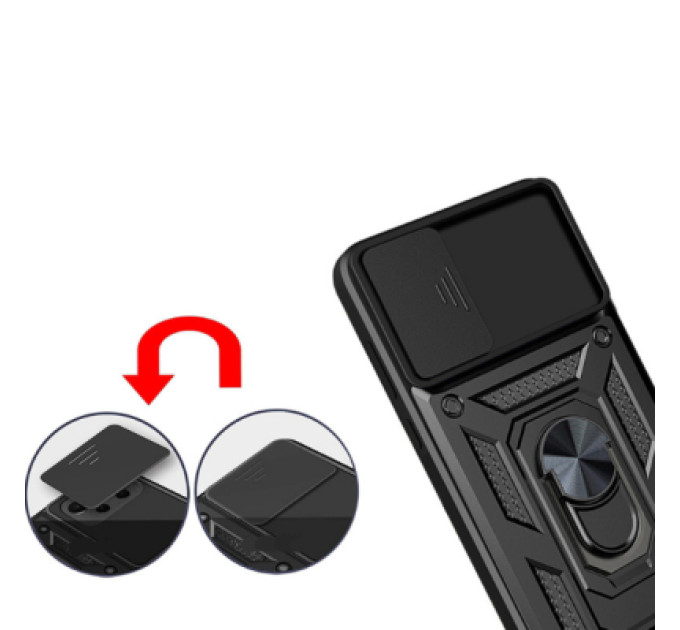 BeCover Чохол до мобільного телефона BeCover Military Oppo A76/A96 Black (707405)