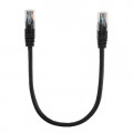 Патч-корд 0.5м, UTP, Cat.6, RJ45, CU, black Ritar (PCR-CU6/0.5Bl)