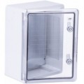 Шафа настінна ADAL PANO 400х300х220, з прозор. двецятами, IP65, Бокс ударостійкий, ABS пластик (111518)