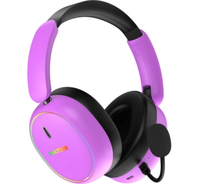 Hator Навушники Hator Phoenix 2 Wireless Hi-Res SyncHUB Cyber Violet (ESH42)
