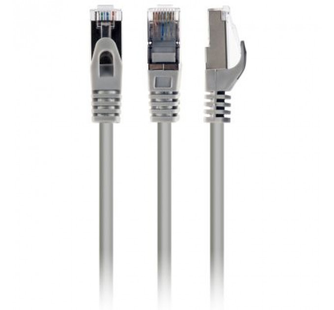 Патч-корд 3м S/FTP Cat 6A CU LSZH gray Cablexpert (PP6A-LSZHCU-3M)