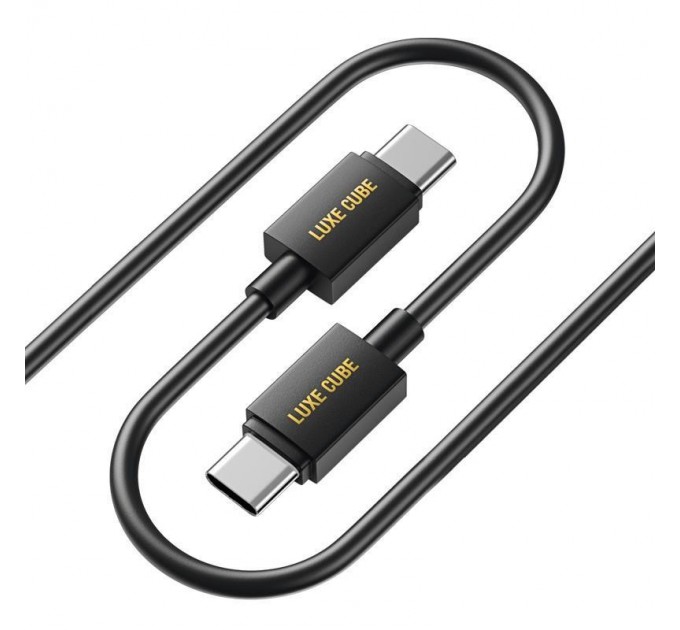 Luxe Cube Кабель Luxe Cube USB Type-C - USB Type-C (M/M), 3 А, 1 м, чорний (8886668686112)