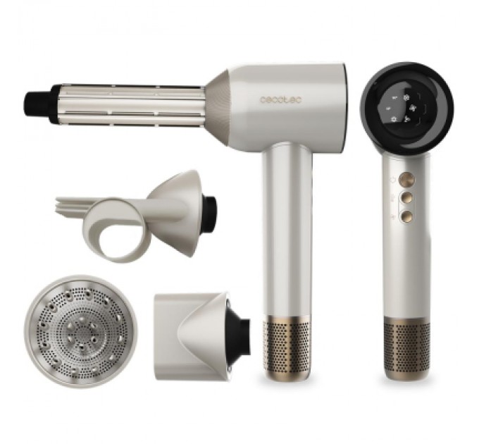 Cecotec Фен Cecotec DryGlam Waves Champagne 4in1 (A01_EU01_103715)
