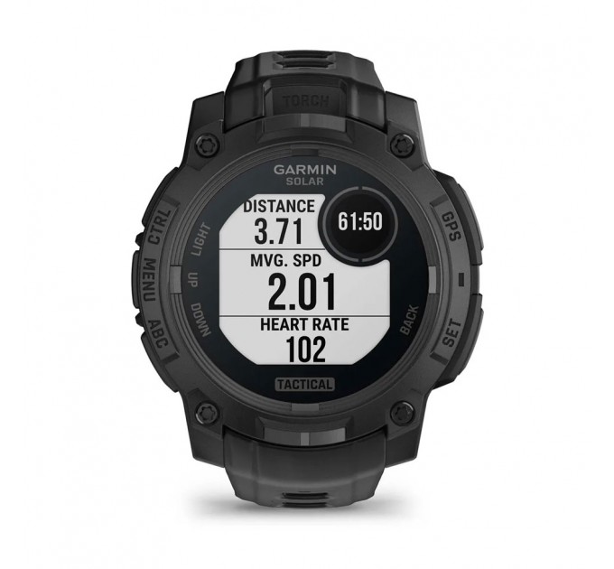 Garmin Смарт-годинник Garmin Instinct 3 45mm Tactical Solar Black with Black Silicone Band (010-02934-90)