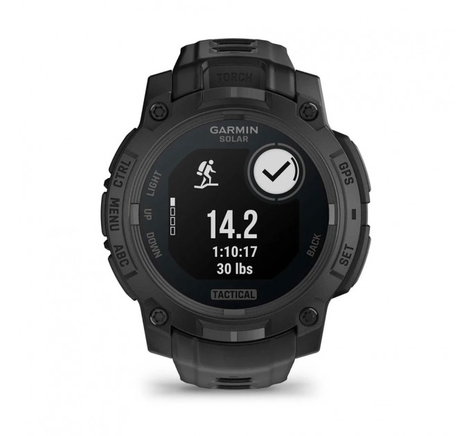 Garmin Смарт-годинник Garmin Instinct 3 45mm Tactical Solar Black with Black Silicone Band (010-02934-90)