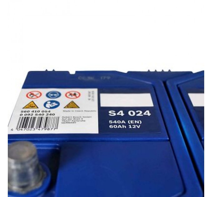 Bosch Акумулятор автомобільний Bosch 60А (0 092 S40 240)