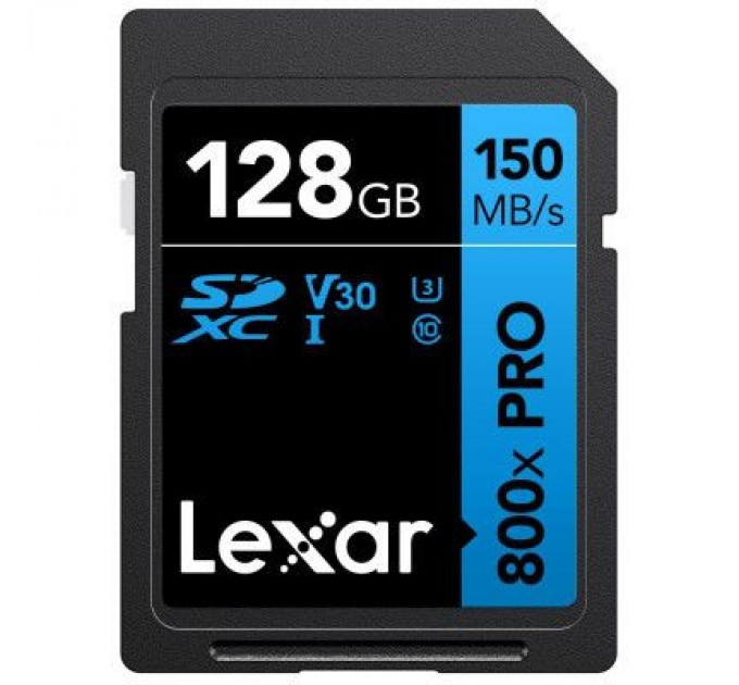 Lexar Карта пам'яті Lexar 128GB SDXC class 10 UHS-I (LSD0800P128G-BNNNG)