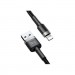 Baseus Дата кабель USB 2.0 AM to Lightning 0.5m Cafule 2.4A grey+black Baseus (CALKLF-AG1)