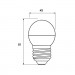 Eurolamp Лампочка Eurolamp LED ECO серия "P" G45 7W 630Lm E27 3000K (LED-G45-07273(P))
