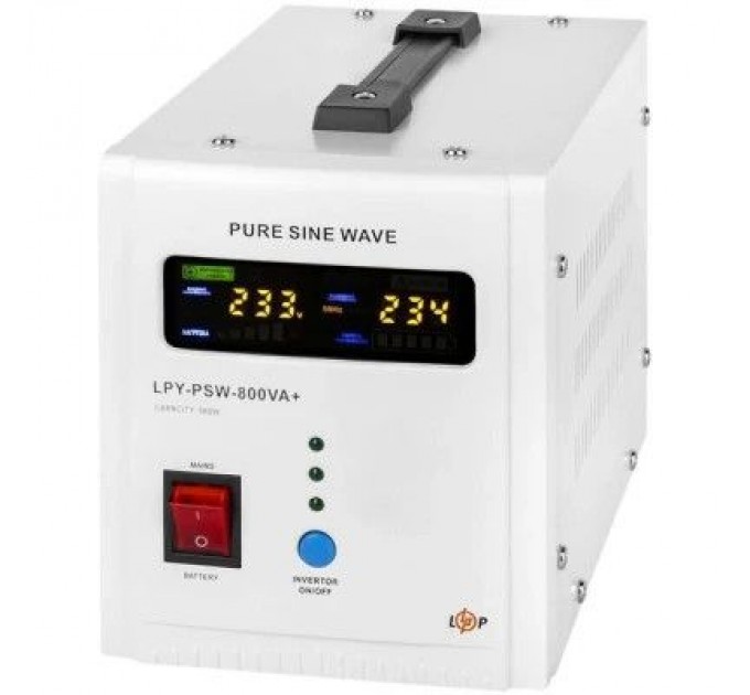 LogicPower Пристрій безперебійного живлення LogicPower LPY- PSW-800VA+ (4153)