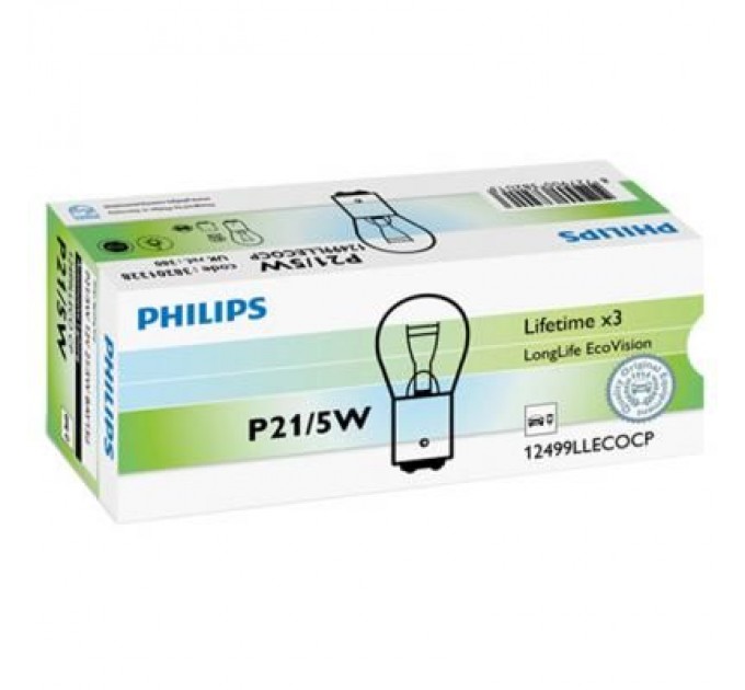 Philips Автолампа Philips 21/5W (12499 LLECO CP)