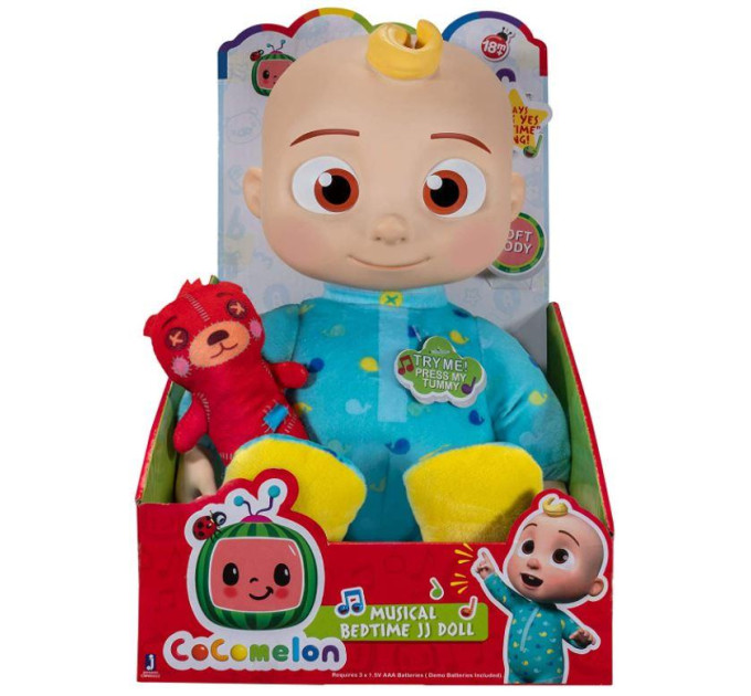 CoComelon Інтерактивна іграшка CoComelon Roto Plush Bedtime JJ Doll Джей Джей зі звуком (CMW0016)