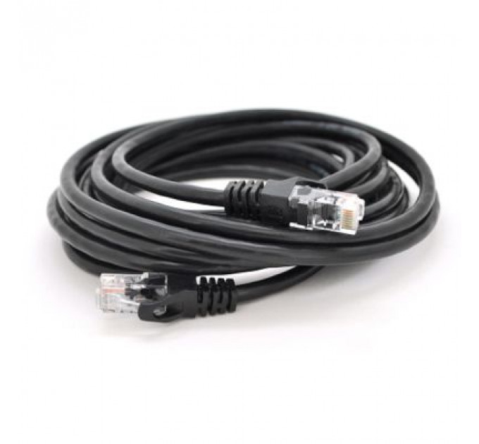 Патч-корд 5м, UTP, Cat.6, RJ45, CU, black Ritar (PCR-CU6/5Bk)