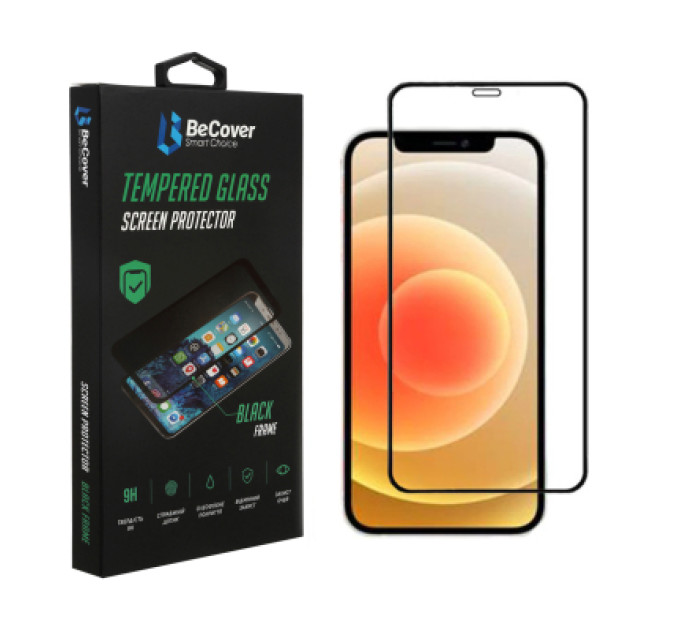 BeCover Скло захисне BeCover Apple iPhone 14 Black (707970)