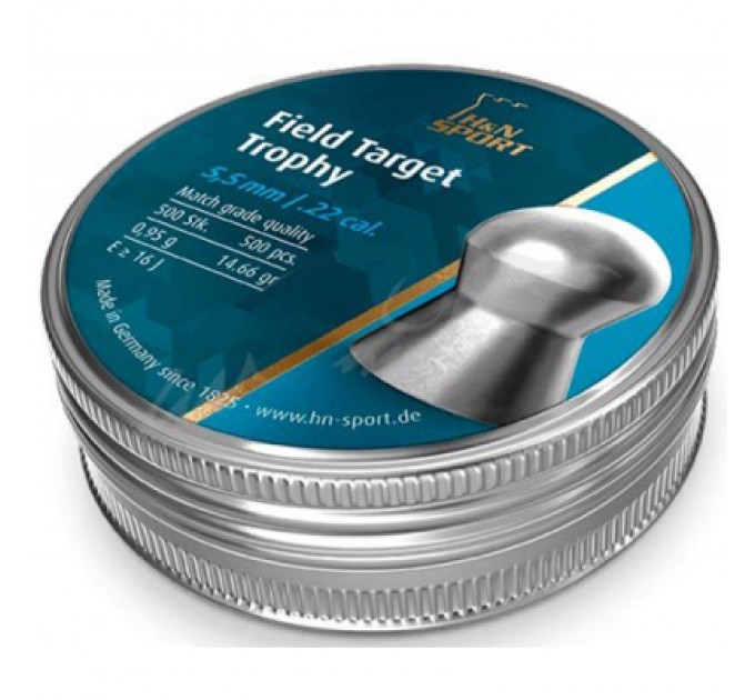 H&N Пульки H&N FT Trophy 5,55 мм, 0.96 г, 500шт/уп (92105550005)