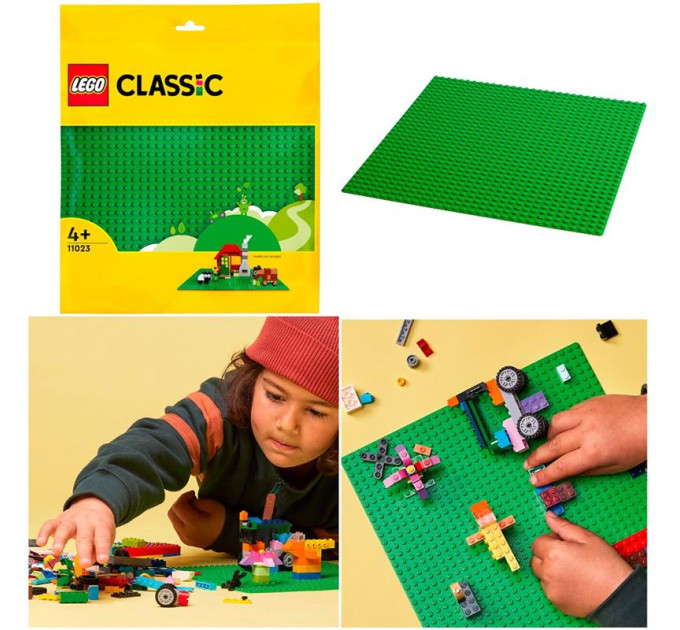 LEGO Конструктор LEGO Classic Базова пластина зеленого кольору (11023)
