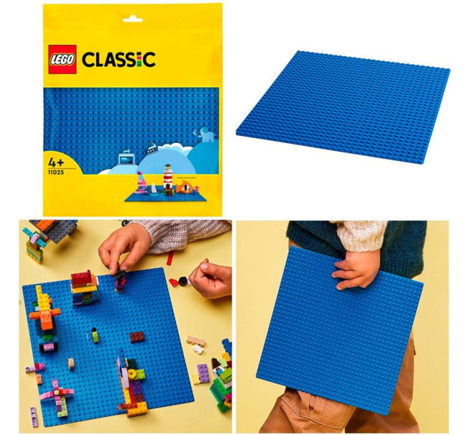LEGO Конструктор LEGO Classic Базова пластина синього кольору (11025)