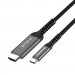 ColorWay Кабель мультимедійний USB-C to HDMI M 2.0m 4K60Hz black ColorWay (CW-CBCHD077-BK)
