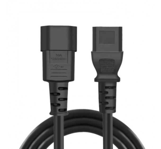 ColorWay Кабель живлення C13 to C14 1.8m black ColorWay (CW-CBP087-BK)