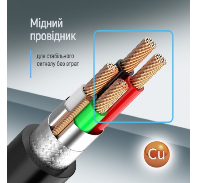 ColorWay Кабель для принтера USB 2.0 AM/BM 2.0m black ColorWay (CW-CBUB072-BK)