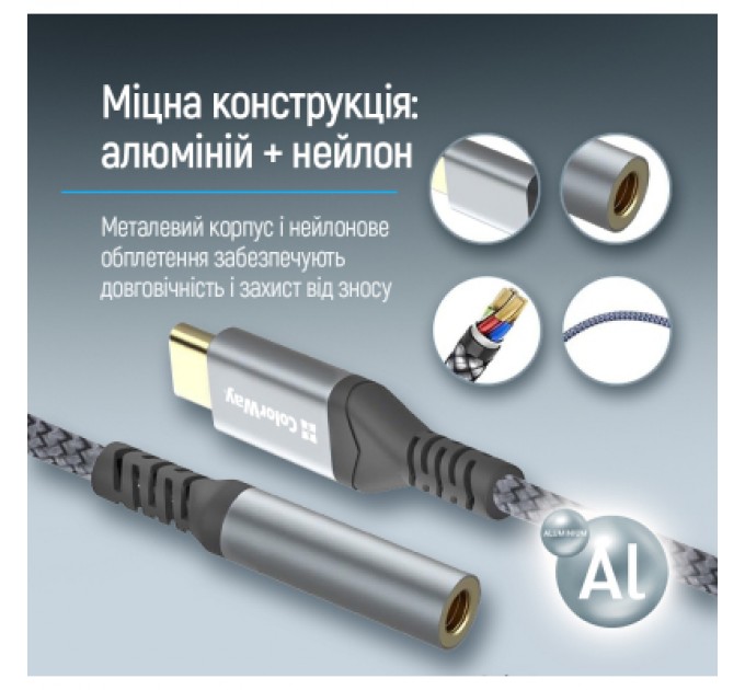 ColorWay Адаптер USB-C + USB A to RJ45 Ethernet 1000Mbps ColorWay (CW-AD-CRG)