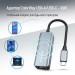ColorWay Адаптер USB-C + USB A to RJ45 Ethernet 1000Mbps ColorWay (CW-AD-CRG)
