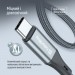 ColorWay Перехідник USB-C M to Lightning F 0.17m gray ColorWay (CW-AD-CL)