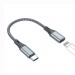 ColorWay Перехідник USB-C M to Lightning F 0.17m gray ColorWay (CW-AD-CL)