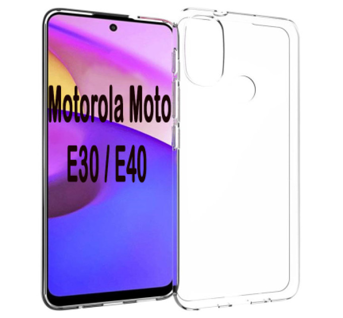 BeCover Чохол до мобільного телефона BeCover Motorola Moto E30 / E40 Transparancy (707988)