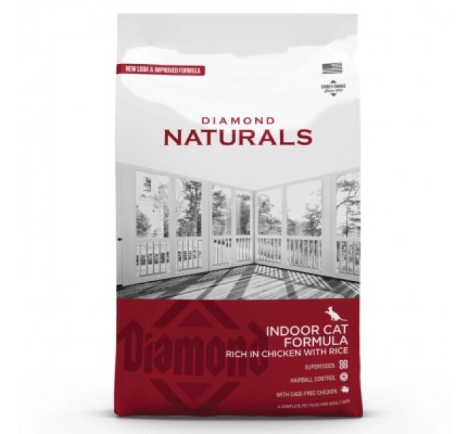 Diamond Naturals Сухий корм для кішок Diamond Naturals Indoor Cat Chicken&Rice 7.5 кг (0074198615254)