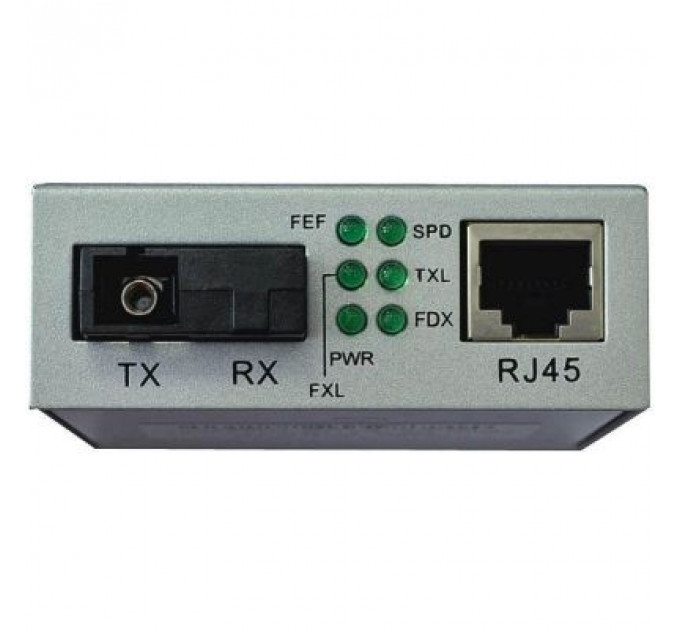 Медіаконвертер Step4Net 10/100Base-TX to 100Base-FX, SM, 1550nm, SC/PC, 20км (MC-D-0,1-1SM-1550nm-20)
