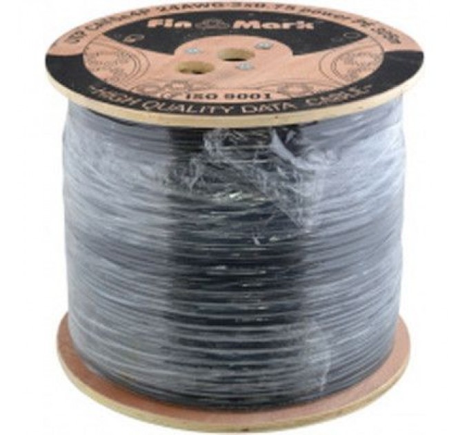 FinMark Кабель мережевий FinMark UTP 305м CAT5e 4P 24AWG-2x0.75 power PE B Drum (163692)