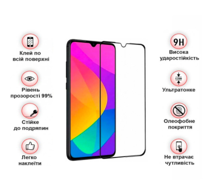 BeCover Скло захисне BeCover Xiaomi Redmi A1 Black (708152)